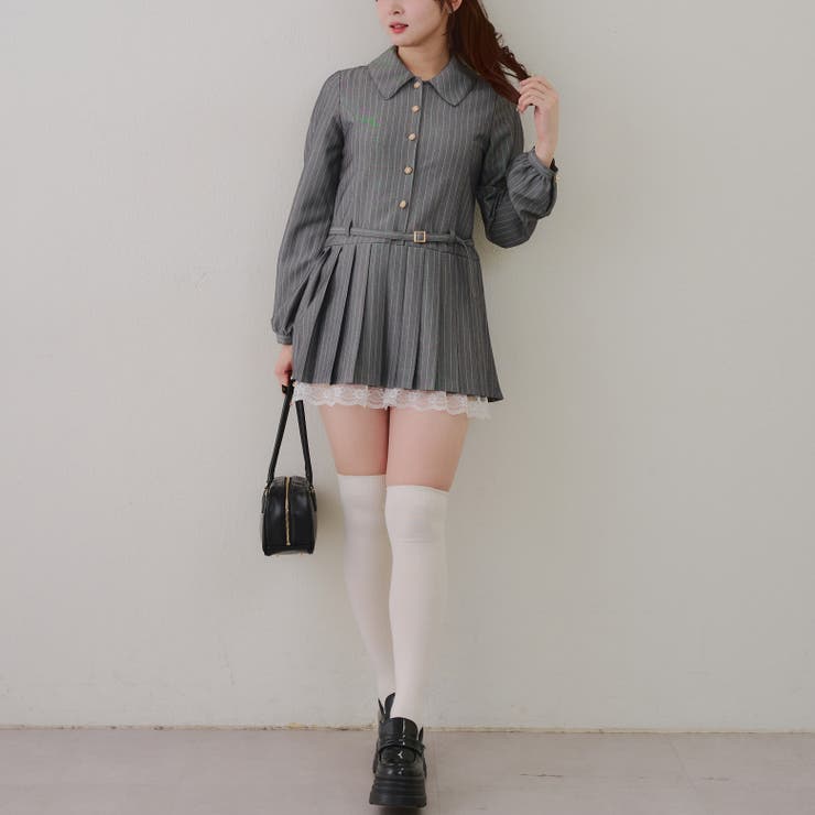 ベルト付シャツミニワンピース | RMAF　NICE CLAUP / OLIVE des OLIVE | 詳細画像6 