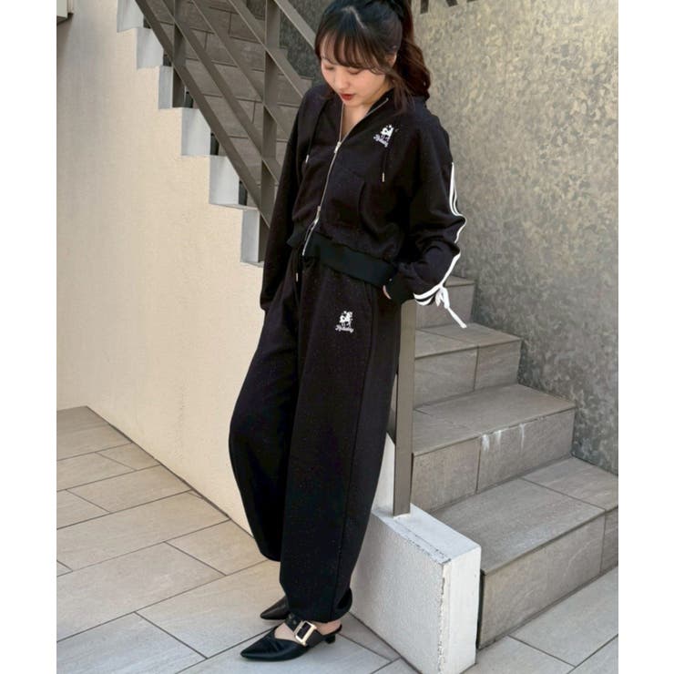 ブラック | 【セットアップ】キラキラ空港コーデ | RMAF　NICE CLAUP / OLIVE des OLIVE