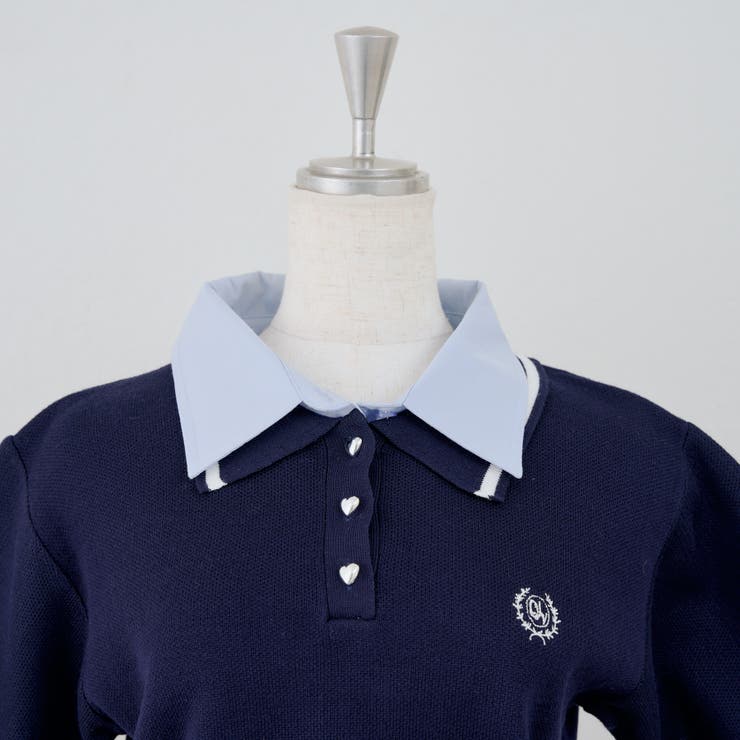 【セットアップ】ダブル衿ポロ&ミニプリーツスカート | NICE CLAUP / OLIVE des OLIVE　OUTLET | 詳細画像40 