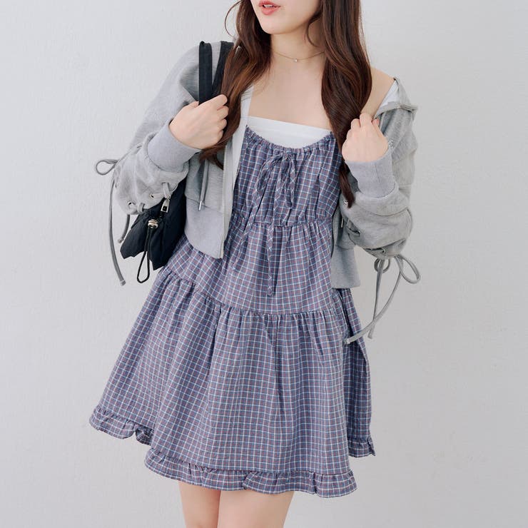 ブルー | ティアードチュニックワンピース | RMAF　NICE CLAUP / OLIVE des OLIVE