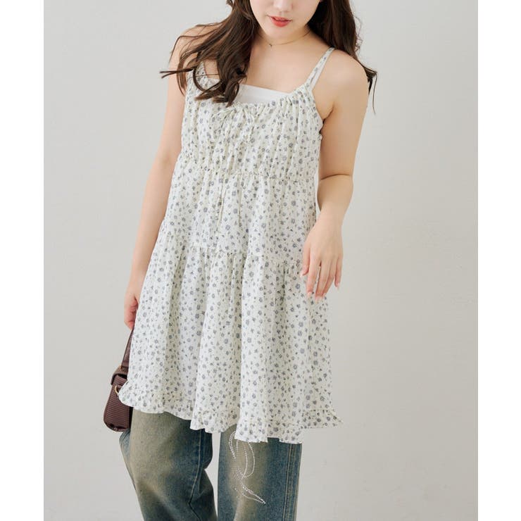 柄2 | ティアードチュニックワンピース | RMAF　NICE CLAUP / OLIVE des OLIVE