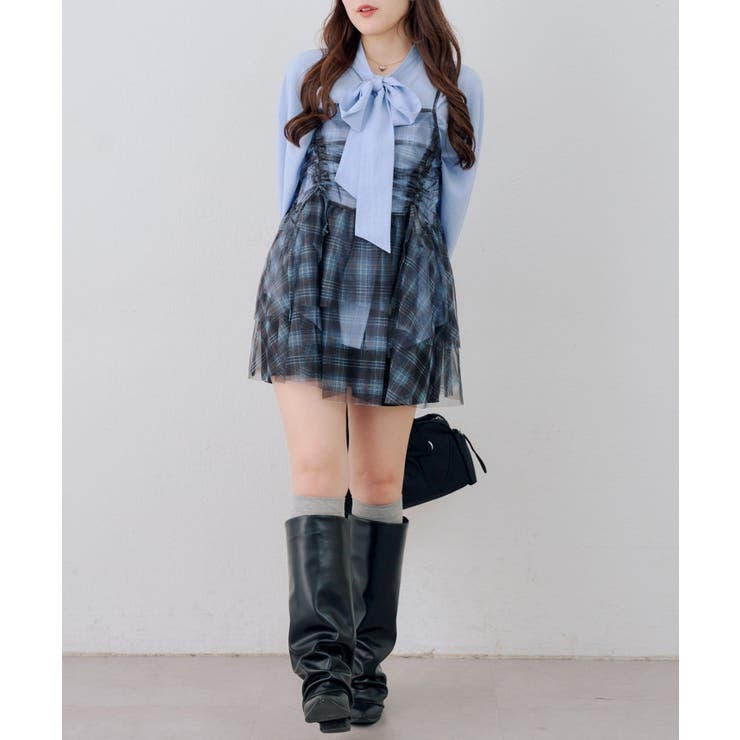 脇ギャザーチュニックワンピース | RMAF　NICE CLAUP / OLIVE des OLIVE | 詳細画像7 