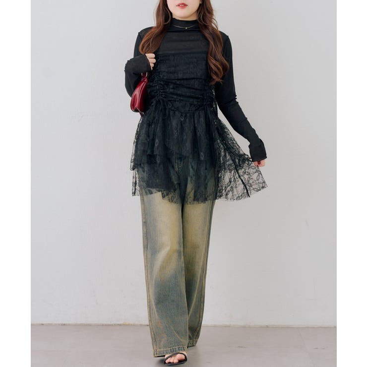 脇ギャザーチュニックワンピース | RMAF　NICE CLAUP / OLIVE des OLIVE | 詳細画像18 