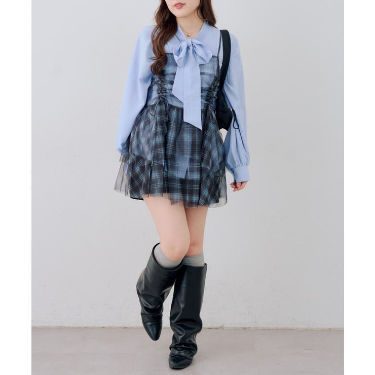 脇ギャザーチュニックワンピース | RMAF　NICE CLAUP / OLIVE des OLIVE | 詳細画像6 