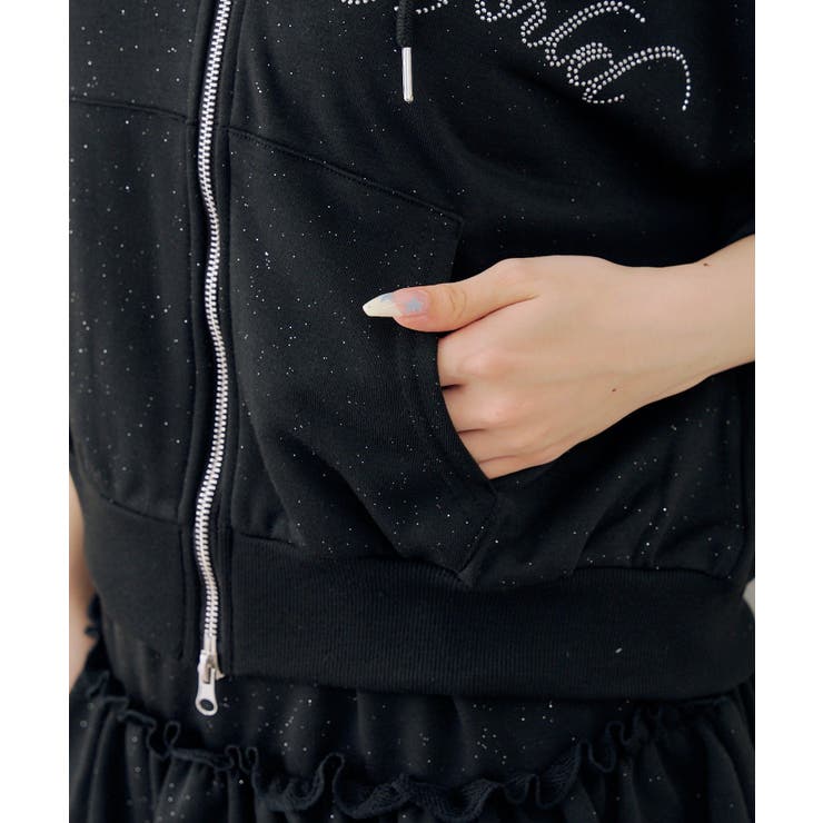 【セットアップ】半袖ジップスウェット+ティアードミニスカート | NICE CLAUP / OLIVE des OLIVE　OUTLET | 詳細画像12 