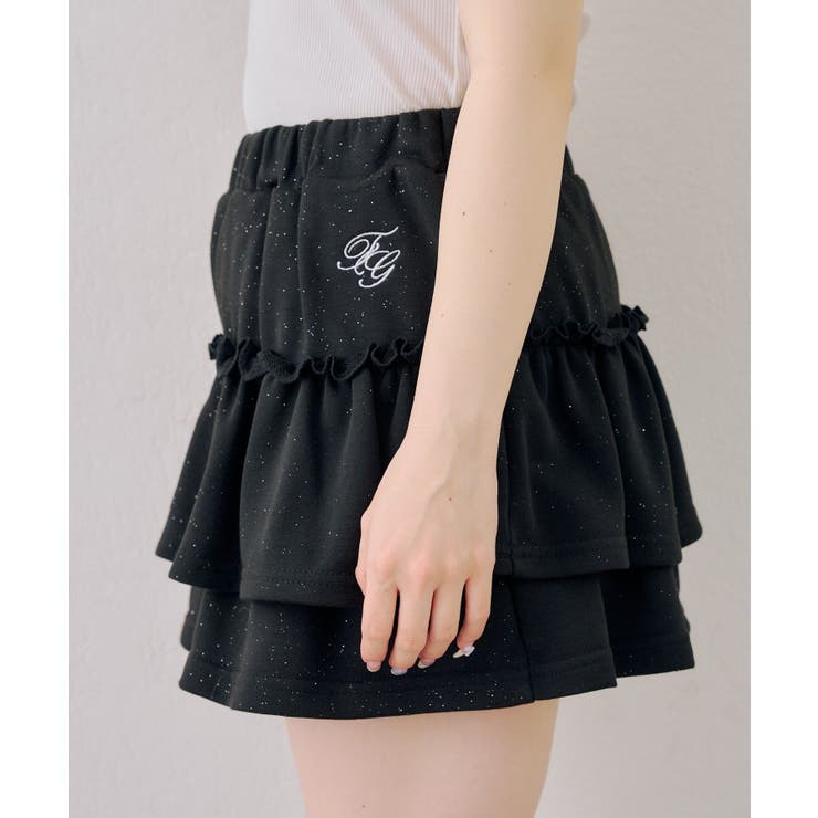 【セットアップ】半袖ジップスウェット+ティアードミニスカート | NICE CLAUP / OLIVE des OLIVE　OUTLET | 詳細画像17 