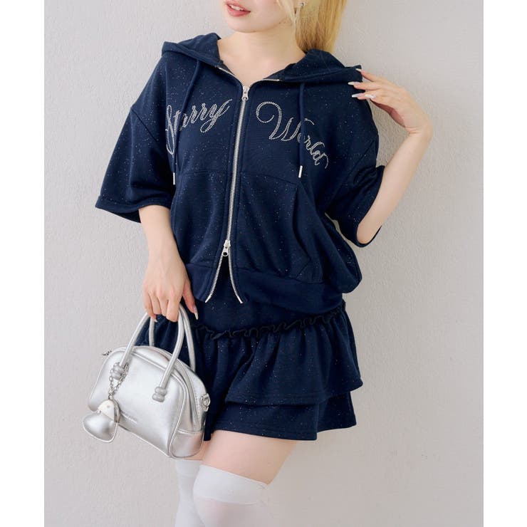 【セットアップ】半袖ジップスウェット+ティアードミニスカート | NICE CLAUP / OLIVE des OLIVE　OUTLET | 詳細画像24 