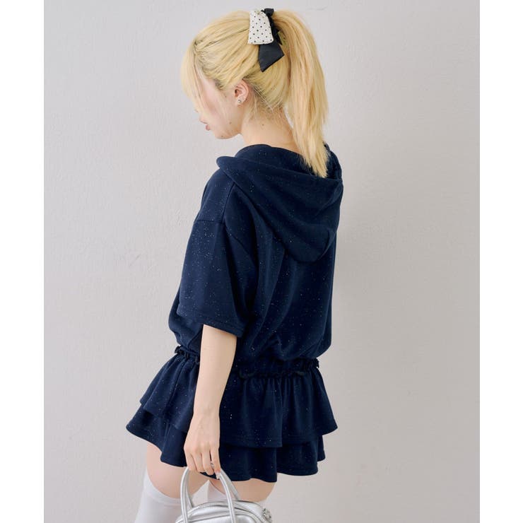 【セットアップ】半袖ジップスウェット+ティアードミニスカート | NICE CLAUP / OLIVE des OLIVE　OUTLET | 詳細画像26 