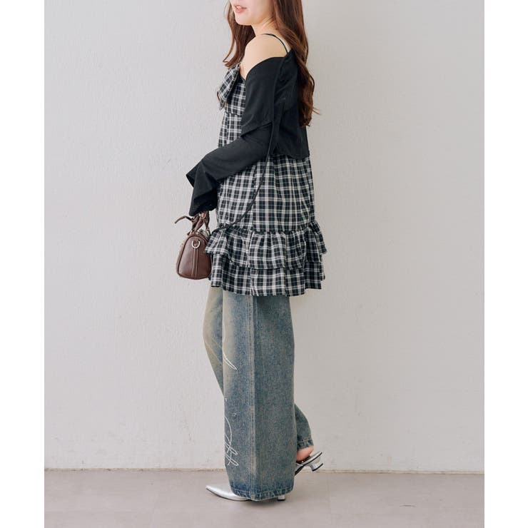 【セットアイテム】ボレロ+リボンキャミワンピース | NICE CLAUP / OLIVE des OLIVE　OUTLET | 詳細画像5 