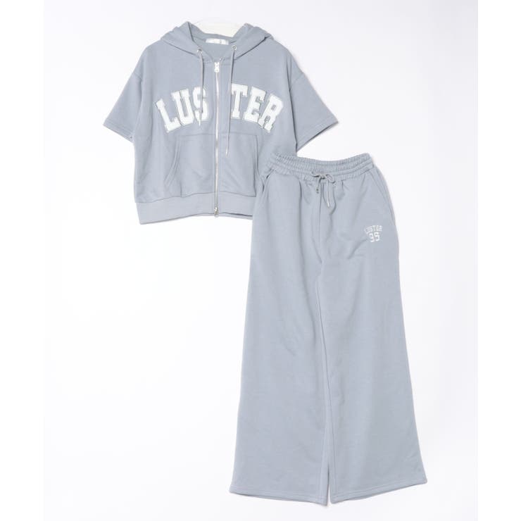 サックス | BIGロゴパーカー空港セットアップ | NICE CLAUP / OLIVE des OLIVE　OUTLET