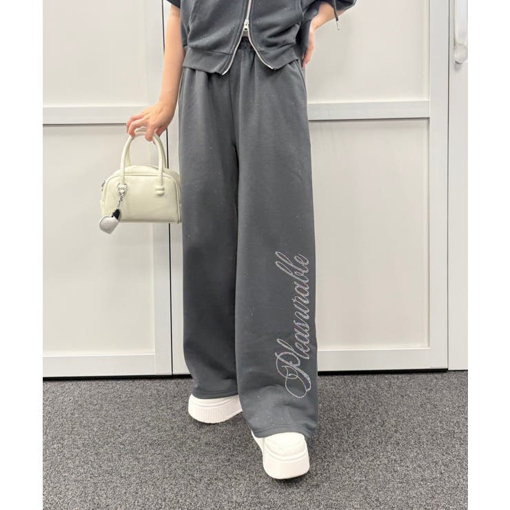 【セットアップ】キラキラパーカー空港コーデ | NICE CLAUP / OLIVE des OLIVE　OUTLET | 詳細画像3 