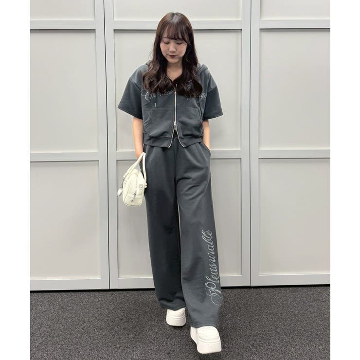 【セットアップ】キラキラパーカー空港コーデ | NICE CLAUP / OLIVE des OLIVE　OUTLET | 詳細画像5 