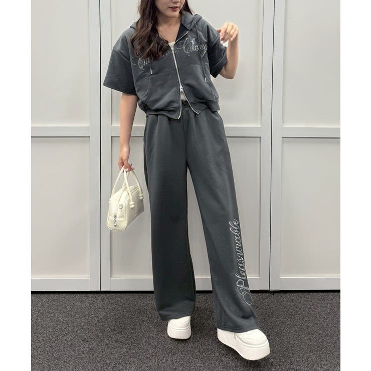 【セットアップ】キラキラパーカー空港コーデ | NICE CLAUP / OLIVE des OLIVE　OUTLET | 詳細画像7 