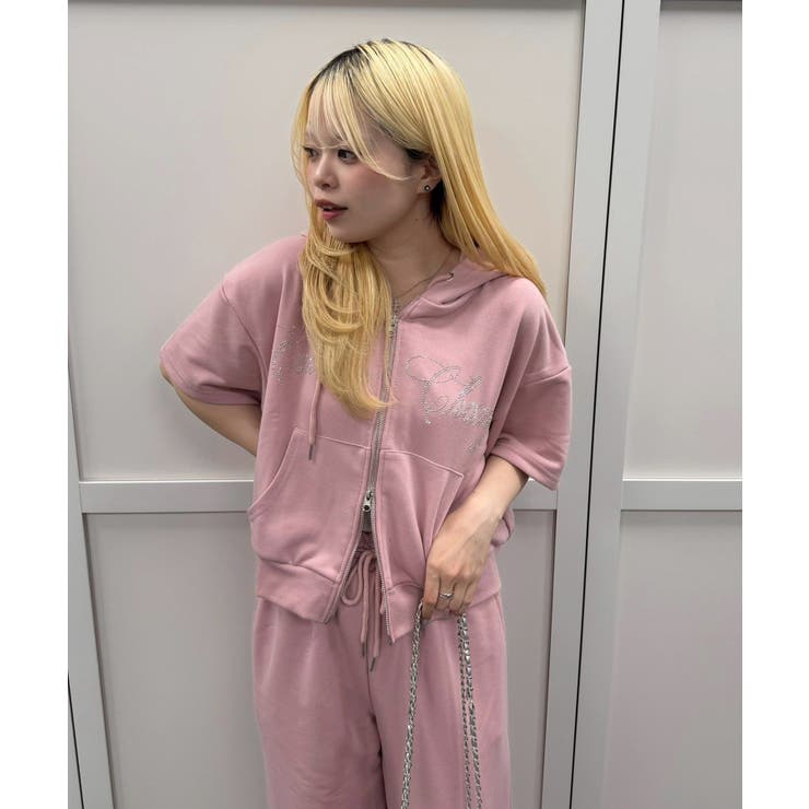 【セットアップ】キラキラパーカー空港コーデ | NICE CLAUP / OLIVE des OLIVE　OUTLET | 詳細画像9 