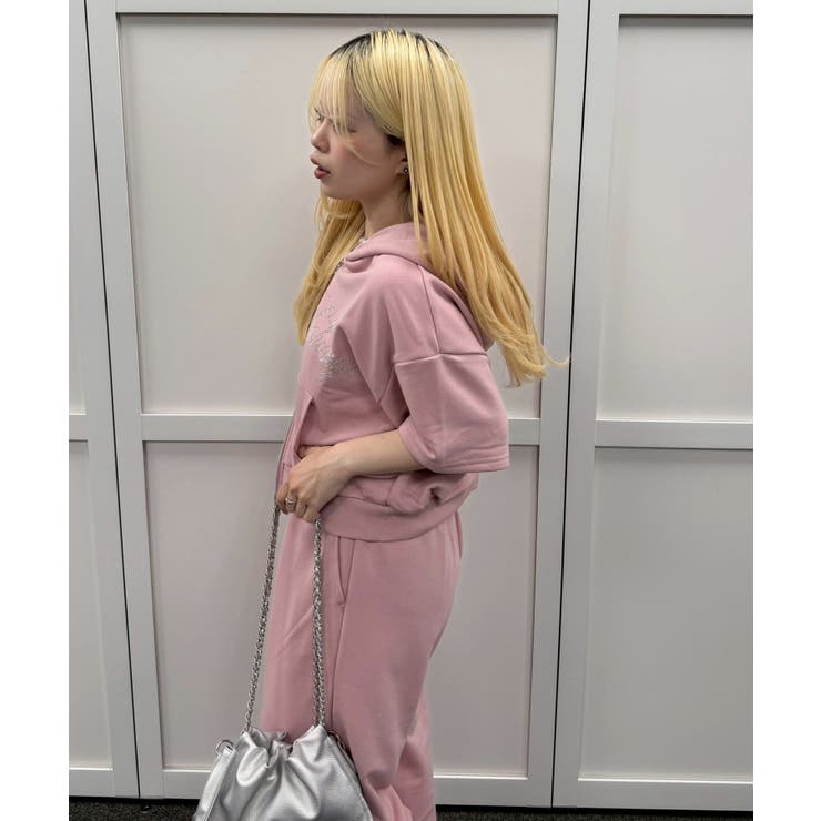 【セットアップ】キラキラパーカー空港コーデ | NICE CLAUP / OLIVE des OLIVE　OUTLET | 詳細画像12 