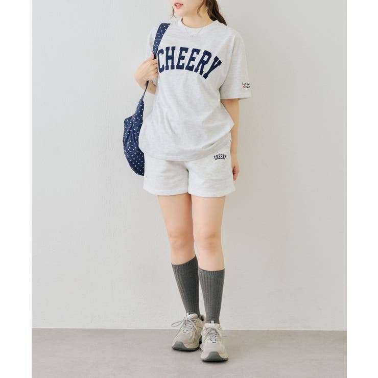 【セットアイテム】BIGロゴTシャツ+ショートパンツ | NICE CLAUP / OLIVE des OLIVE　OUTLET | 詳細画像4 