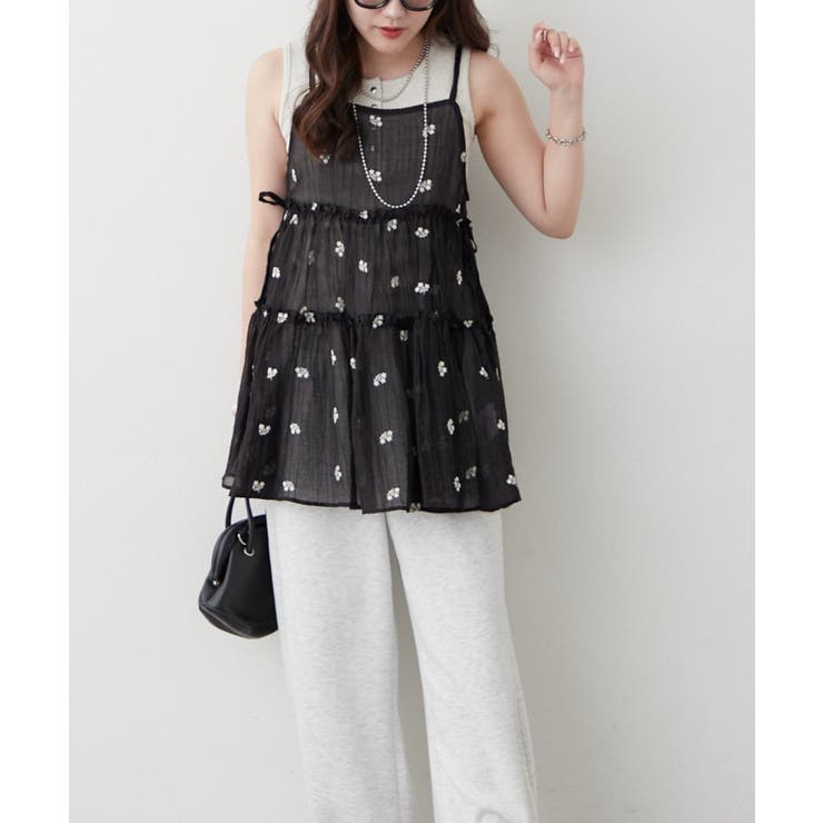 【レイヤードコーデに】サイドリボンキャミチュニック | NICE CLAUP / OLIVE des OLIVE　OUTLET | 詳細画像11 