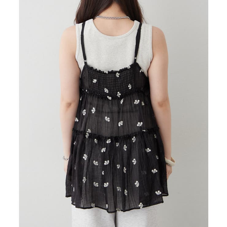 【レイヤードコーデに】サイドリボンキャミチュニック | NICE CLAUP / OLIVE des OLIVE　OUTLET | 詳細画像14 