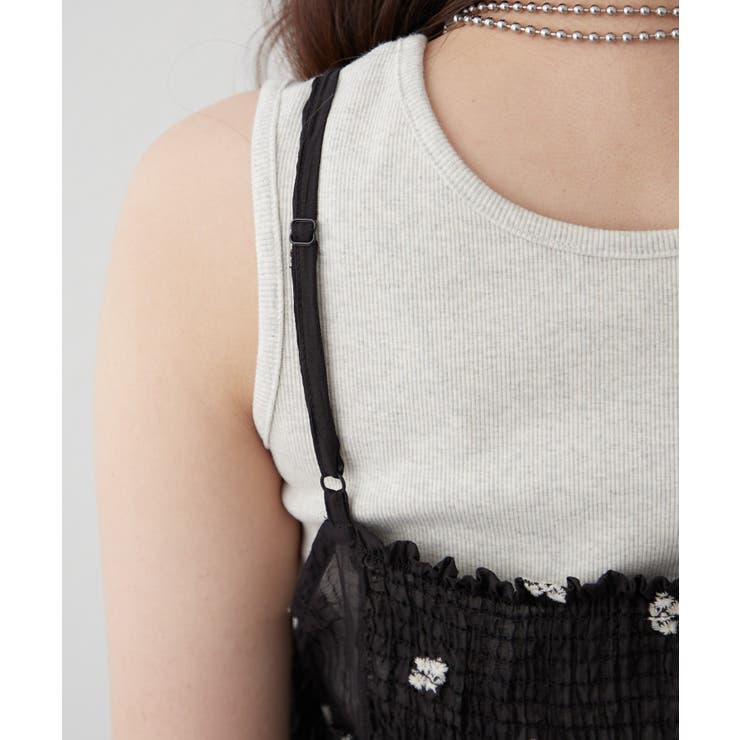 【レイヤードコーデに】サイドリボンキャミチュニック | NICE CLAUP / OLIVE des OLIVE　OUTLET | 詳細画像15 