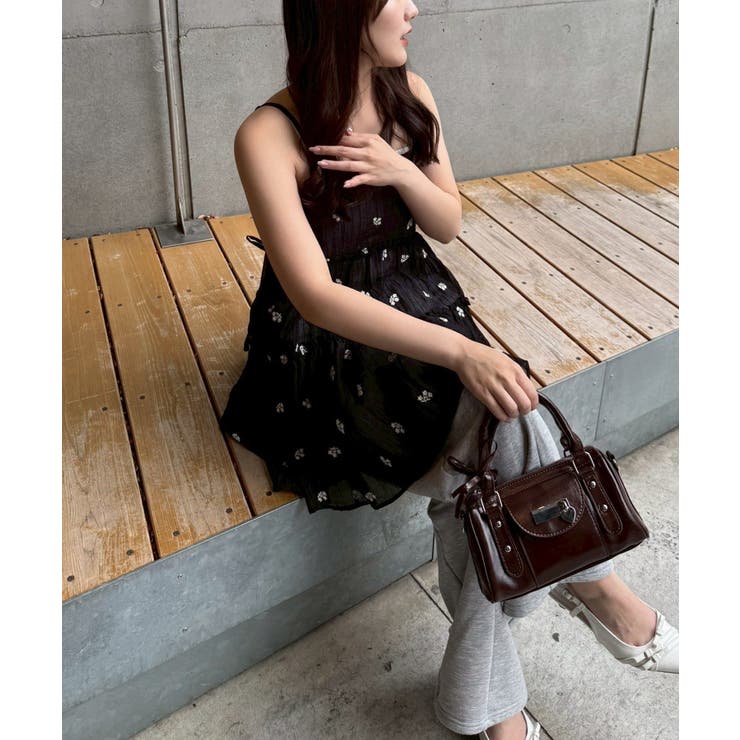 【レイヤードコーデに】サイドリボンキャミチュニック | NICE CLAUP / OLIVE des OLIVE　OUTLET | 詳細画像23 