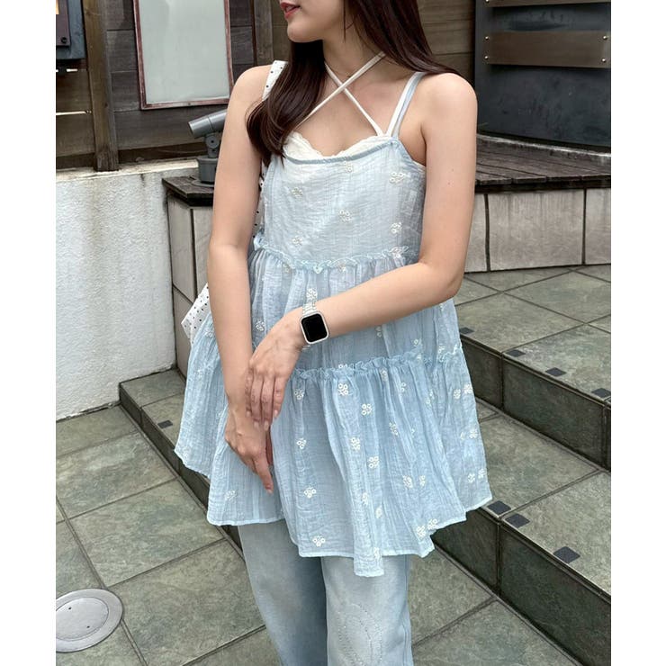 【レイヤードコーデに】サイドリボンキャミチュニック | NICE CLAUP / OLIVE des OLIVE　OUTLET | 詳細画像24 