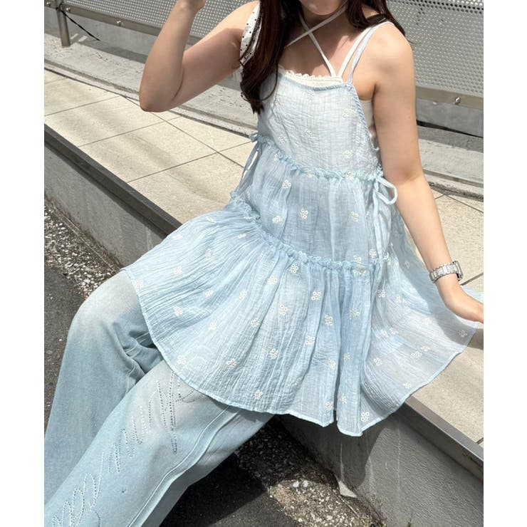【レイヤードコーデに】サイドリボンキャミチュニック | NICE CLAUP / OLIVE des OLIVE　OUTLET | 詳細画像25 
