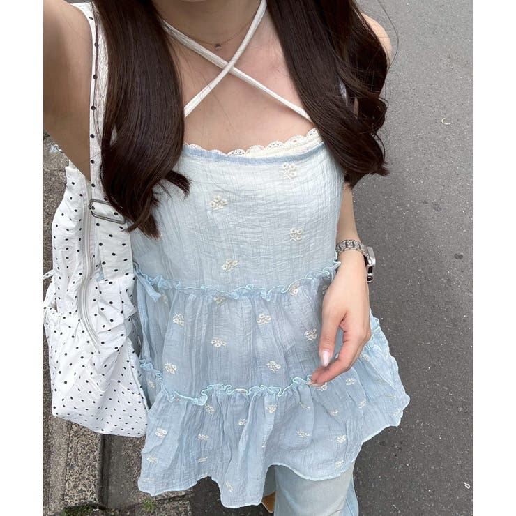 【レイヤードコーデに】サイドリボンキャミチュニック | NICE CLAUP / OLIVE des OLIVE　OUTLET | 詳細画像28 