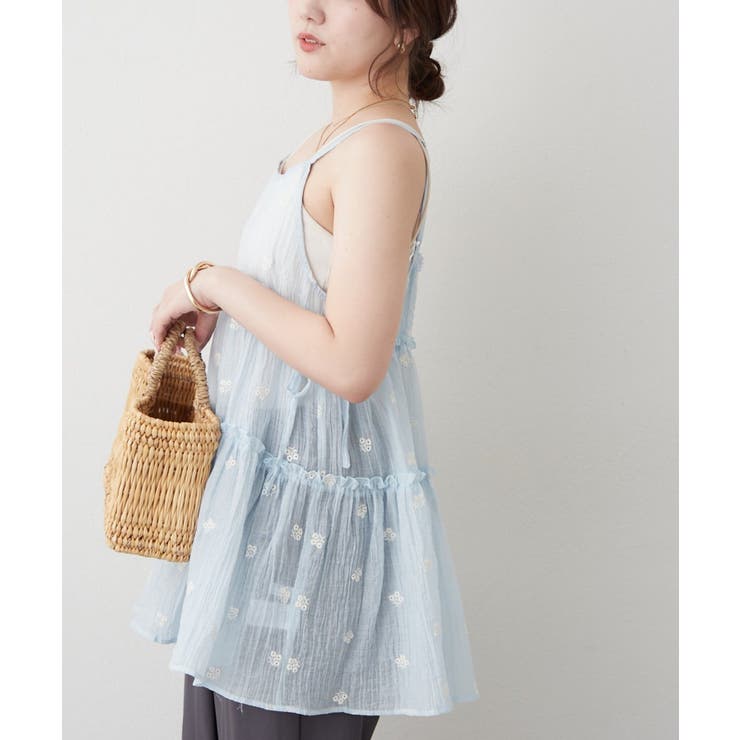 【レイヤードコーデに】サイドリボンキャミチュニック | NICE CLAUP / OLIVE des OLIVE　OUTLET | 詳細画像31 