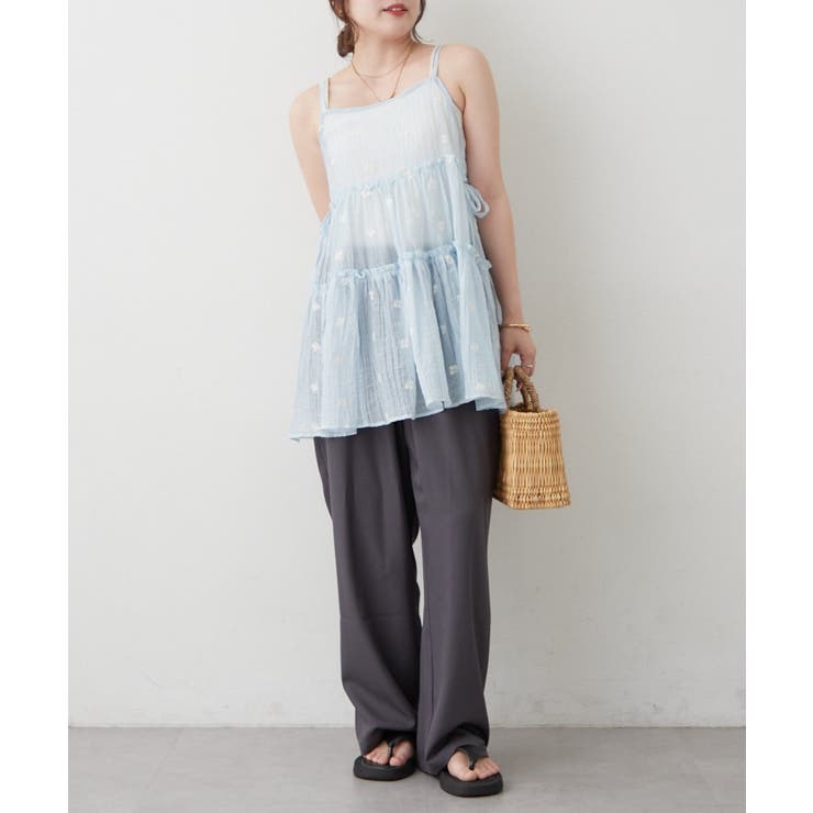 【レイヤードコーデに】サイドリボンキャミチュニック | NICE CLAUP / OLIVE des OLIVE　OUTLET | 詳細画像32 