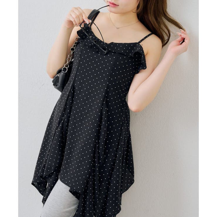 ラッフルイレヘムキャミワンピース | NICE CLAUP / OLIVE des OLIVE　OUTLET | 詳細画像1 