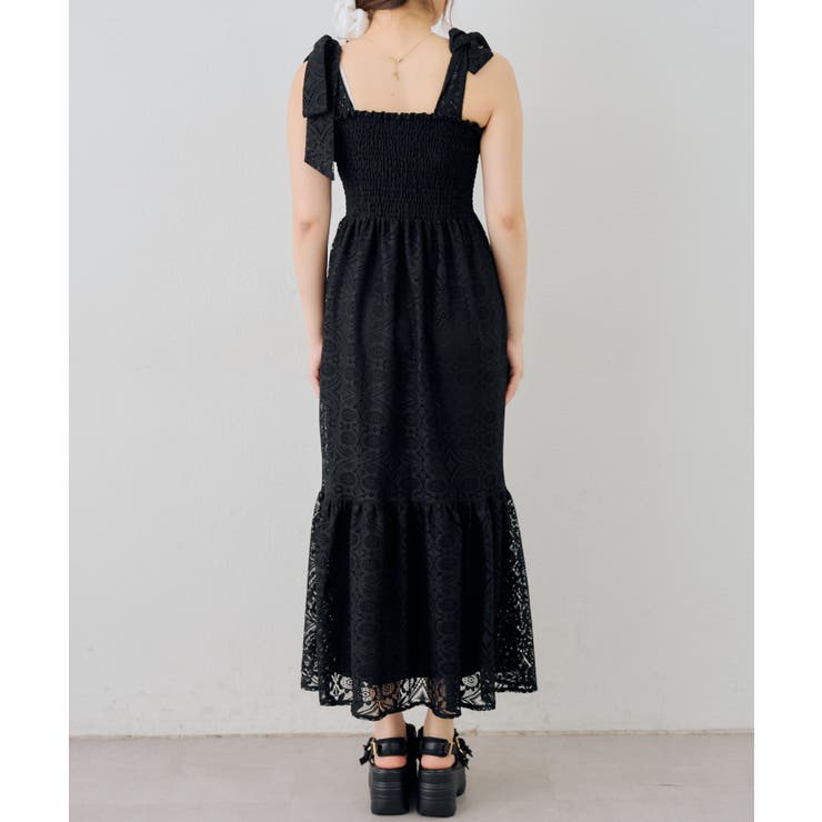 レース肩リボンシャーリングキャミワンピース | NICE CLAUP / OLIVE des OLIVE　OUTLET | 詳細画像23 