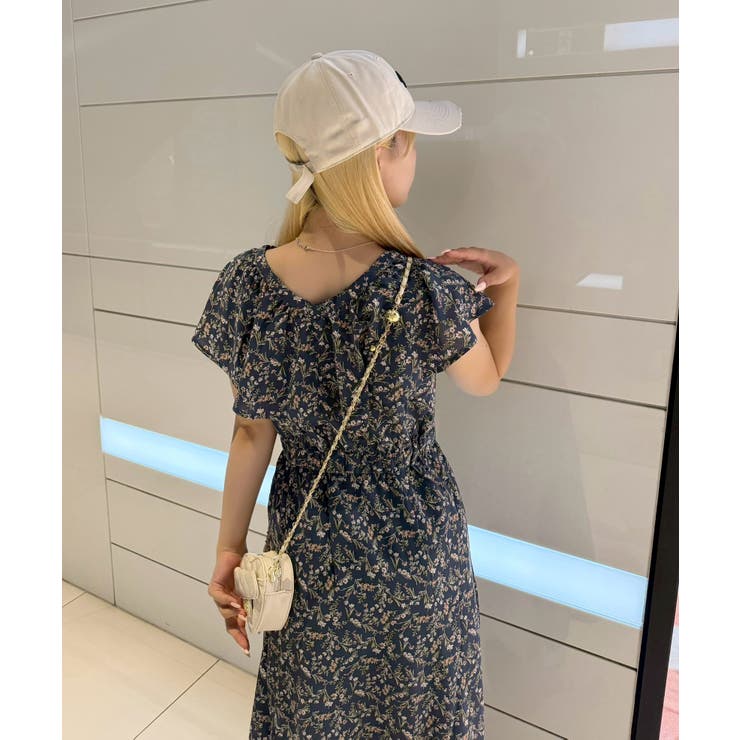花柄フリルマーメイドワンピース | NICE CLAUP / OLIVE des OLIVE　OUTLET | 詳細画像5 