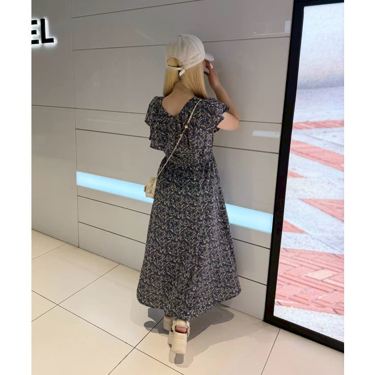 花柄フリルマーメイドワンピース | NICE CLAUP / OLIVE des OLIVE　OUTLET | 詳細画像10 