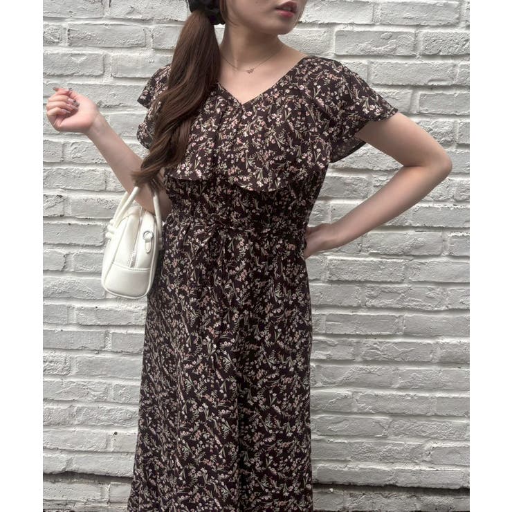 花柄フリルマーメイドワンピース | NICE CLAUP / OLIVE des OLIVE　OUTLET | 詳細画像14 