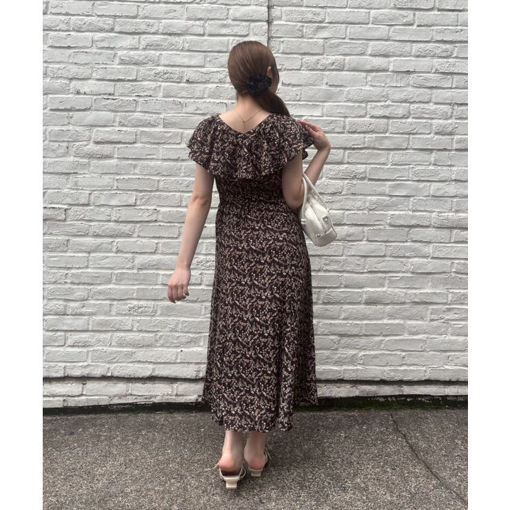 花柄フリルマーメイドワンピース | NICE CLAUP / OLIVE des OLIVE　OUTLET | 詳細画像15 