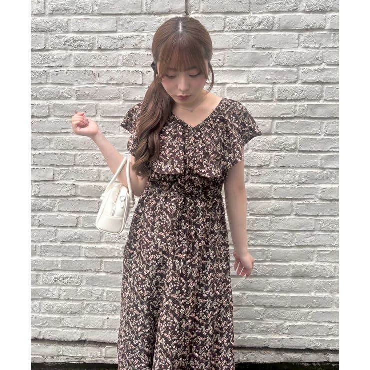 花柄フリルマーメイドワンピース | NICE CLAUP / OLIVE des OLIVE　OUTLET | 詳細画像17 