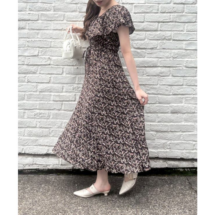 花柄フリルマーメイドワンピース | NICE CLAUP / OLIVE des OLIVE　OUTLET | 詳細画像21 