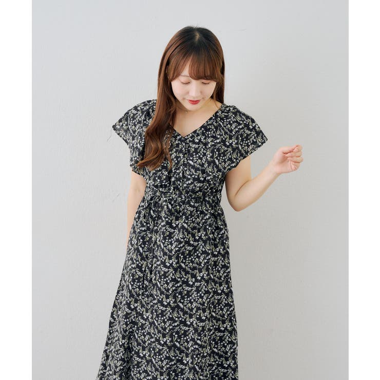 花柄フリルマーメイドワンピース | NICE CLAUP / OLIVE des OLIVE　OUTLET | 詳細画像25 