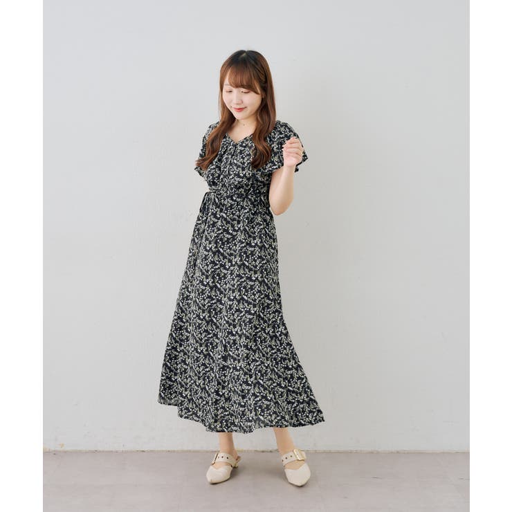 花柄フリルマーメイドワンピース | NICE CLAUP / OLIVE des OLIVE　OUTLET | 詳細画像28 