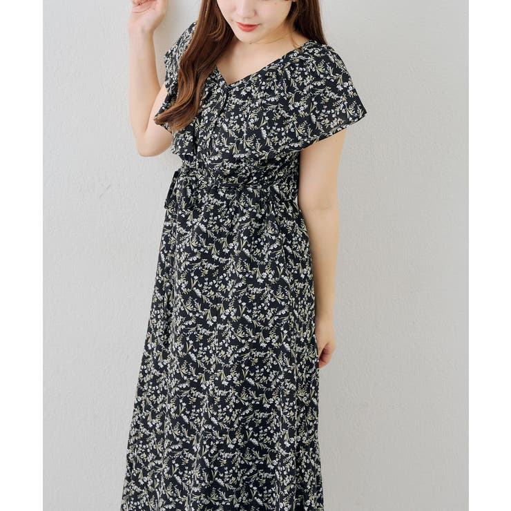 花柄フリルマーメイドワンピース | NICE CLAUP / OLIVE des OLIVE　OUTLET | 詳細画像33 