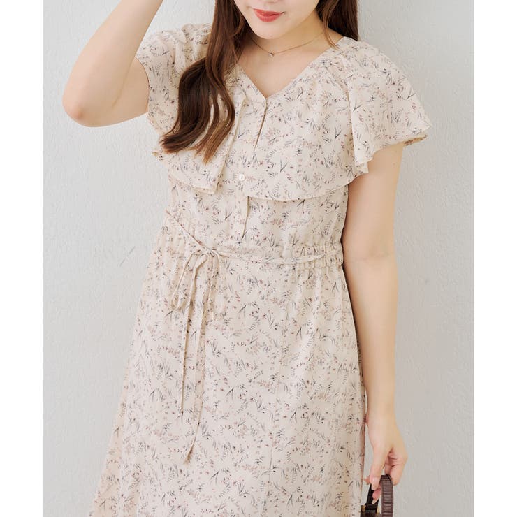 花柄フリルマーメイドワンピース | NICE CLAUP / OLIVE des OLIVE　OUTLET | 詳細画像39 