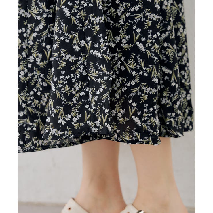 花柄フリルマーメイドワンピース | NICE CLAUP / OLIVE des OLIVE　OUTLET | 詳細画像52 