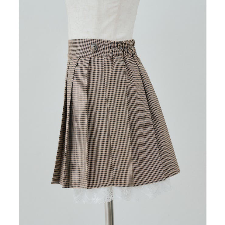 【セットアップ対応可】裾レースプリーツスカート | NICE CLAUP / OLIVE des OLIVE　OUTLET | 詳細画像2 