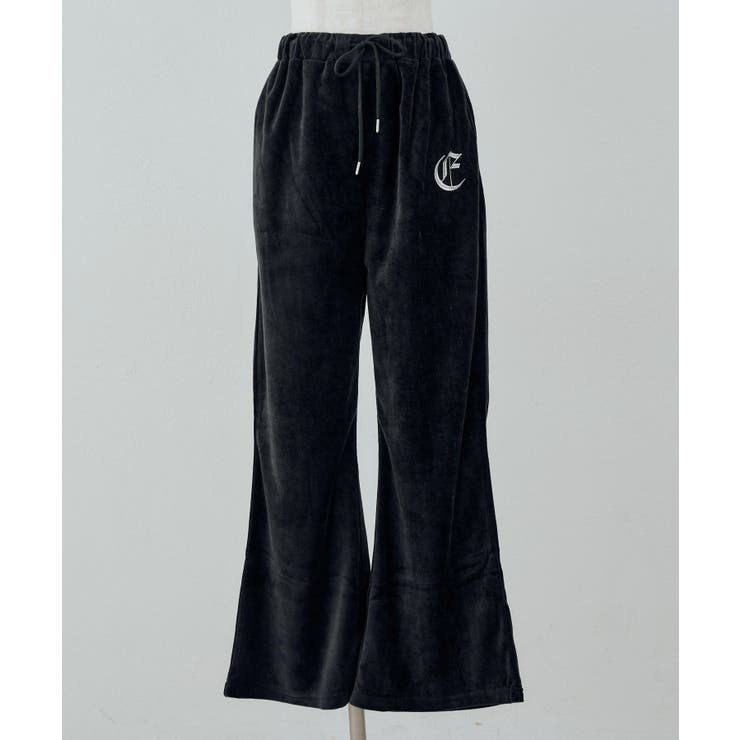 【セットアップ対応可】ベロアフレアーイージパンツ | NICE CLAUP / OLIVE des OLIVE　OUTLET | 詳細画像22 