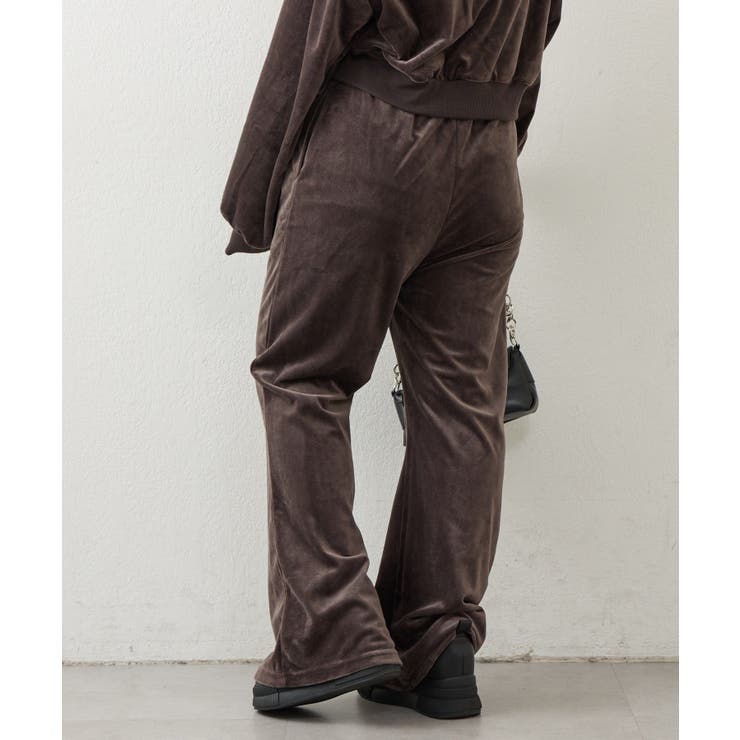 【セットアップ対応可】ベロアフレアーイージパンツ | NICE CLAUP / OLIVE des OLIVE　OUTLET | 詳細画像31 