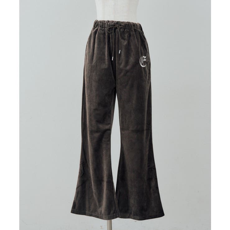 【セットアップ対応可】ベロアフレアーイージパンツ | NICE CLAUP / OLIVE des OLIVE　OUTLET | 詳細画像32 