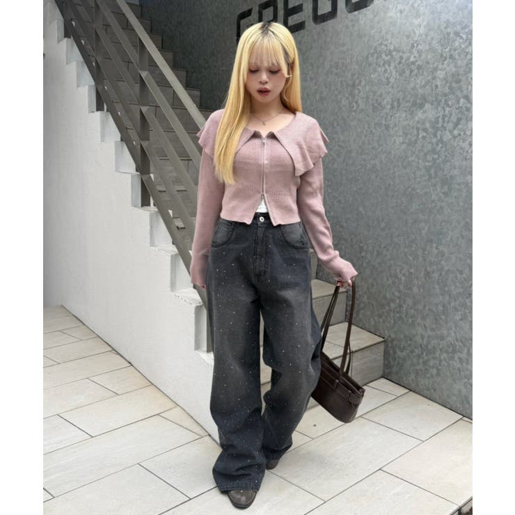 キラキラワイドデニム | NICE CLAUP / OLIVE des OLIVE　OUTLET | 詳細画像7 