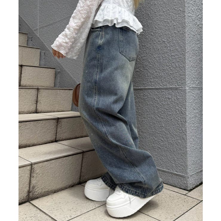 キラキラワイドデニム | NICE CLAUP / OLIVE des OLIVE　OUTLET | 詳細画像12 