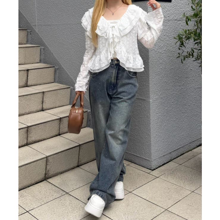 キラキラワイドデニム | NICE CLAUP / OLIVE des OLIVE　OUTLET | 詳細画像14 