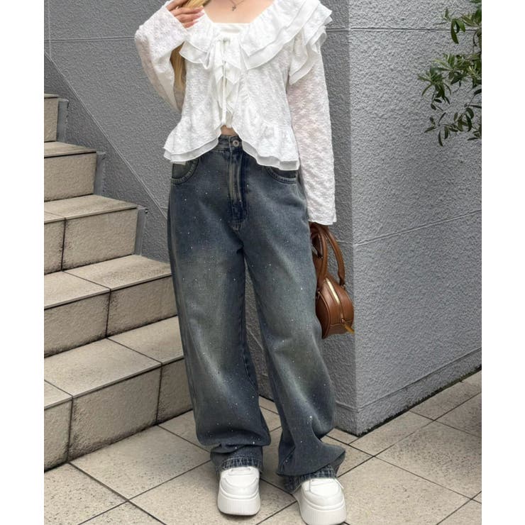 キラキラワイドデニム | NICE CLAUP / OLIVE des OLIVE　OUTLET | 詳細画像16 